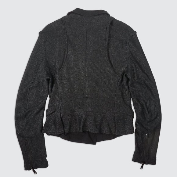 Diesel Women’s Moto-Style Textured Zip Jacket - Picture 2 of 10